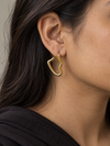 Abstract Heart Drop Earrings - view 1