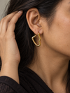 Abstract Heart Drop Earrings - view 2