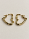 Abstract Heart Drop Earrings - view 3