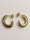 Chunky Oval Hoop Earrings - view 3