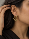 Wavy Hoop Earrings - view 2
