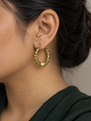 Braided Rope Hoop Earrings - view 1