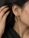 Braided Rope Hoop Earrings - view 2