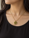 Engraved Square Pendant Necklace - view 1