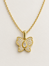 Crystal Butterfly Pendant Necklace - view 3