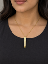 Crystal Bar Pendant Necklace - view 1