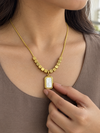 White Stone Pendant Necklace - view 2