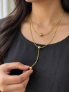 Double Sphere Lariat Necklace - view 2