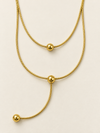 Double Sphere Lariat Necklace - view 3