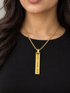 Designer Bar Pendant Necklace - view 1