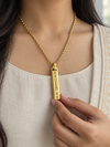Designer Bar Pendant Necklace - view 2