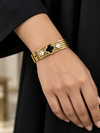 Clover Charm Cuff Bracelet - view 1