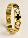 Clover Charm Cuff Bracelet - view 3