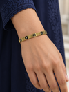 Gemstone Rivet Bangle - view 1