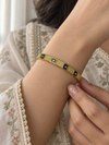 Gemstone Rivet Bangle - view 2