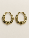 Bamboo Hoop Earrings - view 2