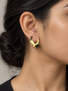 Lightning Fringe Hoop Earrings