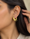 Lightning Fringe Hoop Earrings
