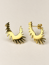 Lightning Fringe Hoop Earrings